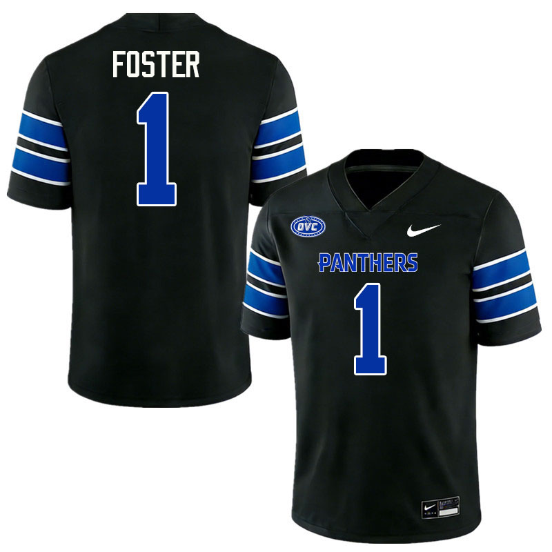 Eastern Illinois Panthers #1 Tylan Foster College Football Jerseys,Uniforms-Black